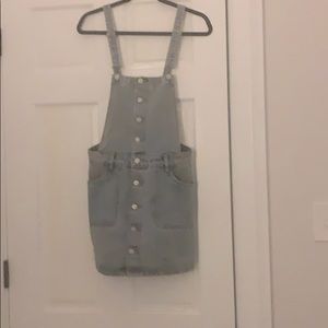 pacsun denim overalls dress size small